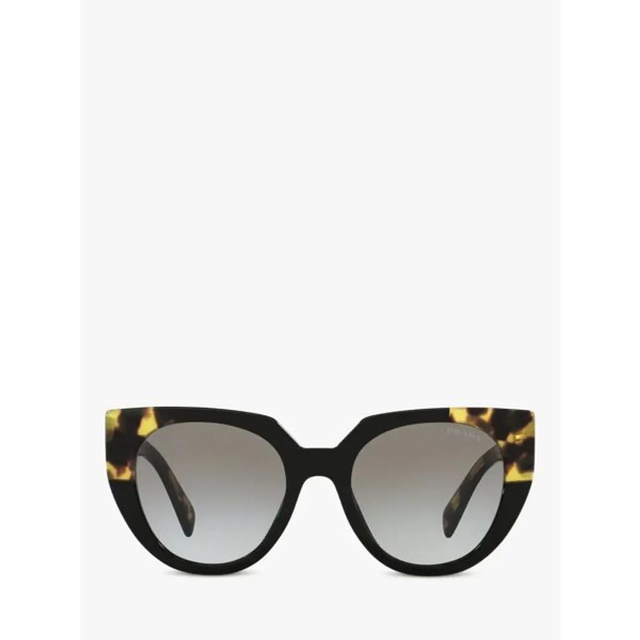 Prada PR 14WS Women's Cat's Eye Sunglasses - Black Medium Tortoise/Grey Gradient - Female