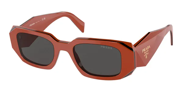 Prada PR 17WS Asian Fit 12N5S0 Women's Sunglasses Orange Size 49