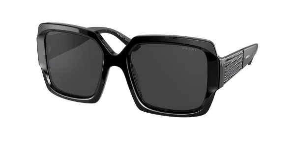 Prada PR 21XSF Asian Fit 01E5S0 Women's Sunglasses Black Size 55