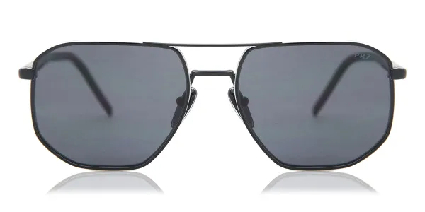 Prada PR 59YS Polarized 1AB5Z1 Men's Sunglasses Black Size 57