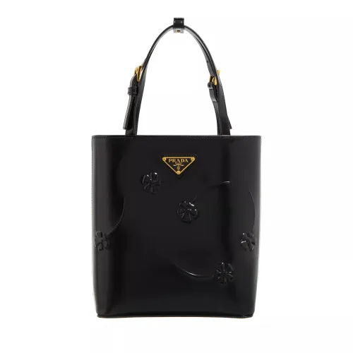 Prada Shopping Bags - Tote Bag Floral Embossed - black - Shopping Bags for ladies