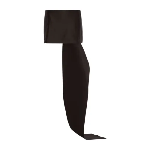 Prada , Short Silk Skirt ,Black female, Sizes: