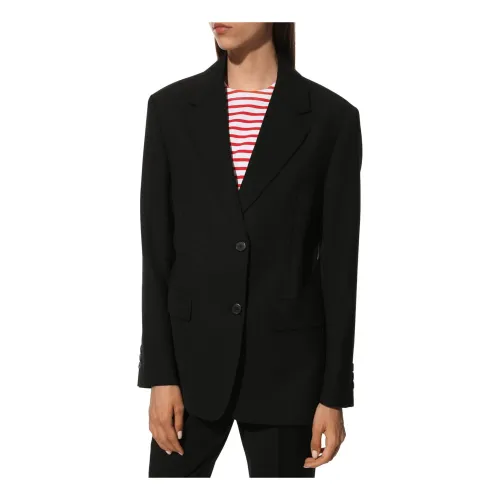 Prada , Sport Jacket, Wool Blend, Button Closure ,Black female, Sizes: