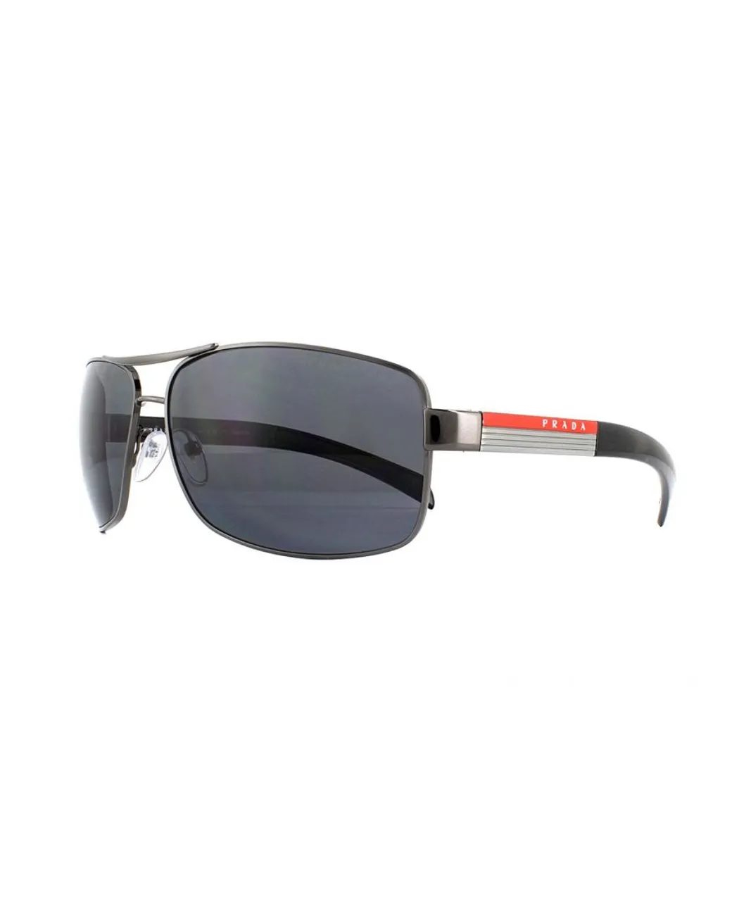 Prada Sport Mens Sunglasses 54IS 5AV5Z1 Gunmetal Grey Polarized Metal (archived) - One