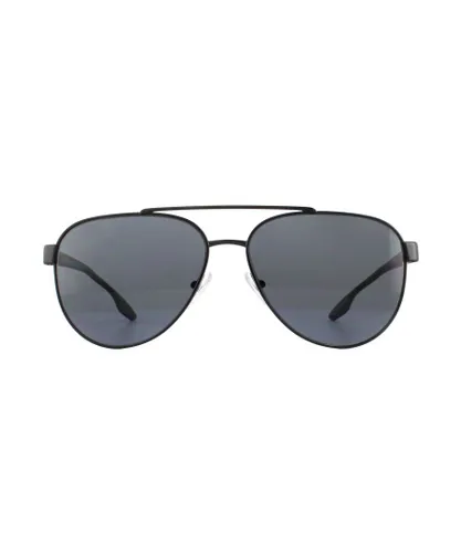 Prada Sport Mens Sunglasses 54TS 1AB5Z1 Black Grey Polarized Metal - One