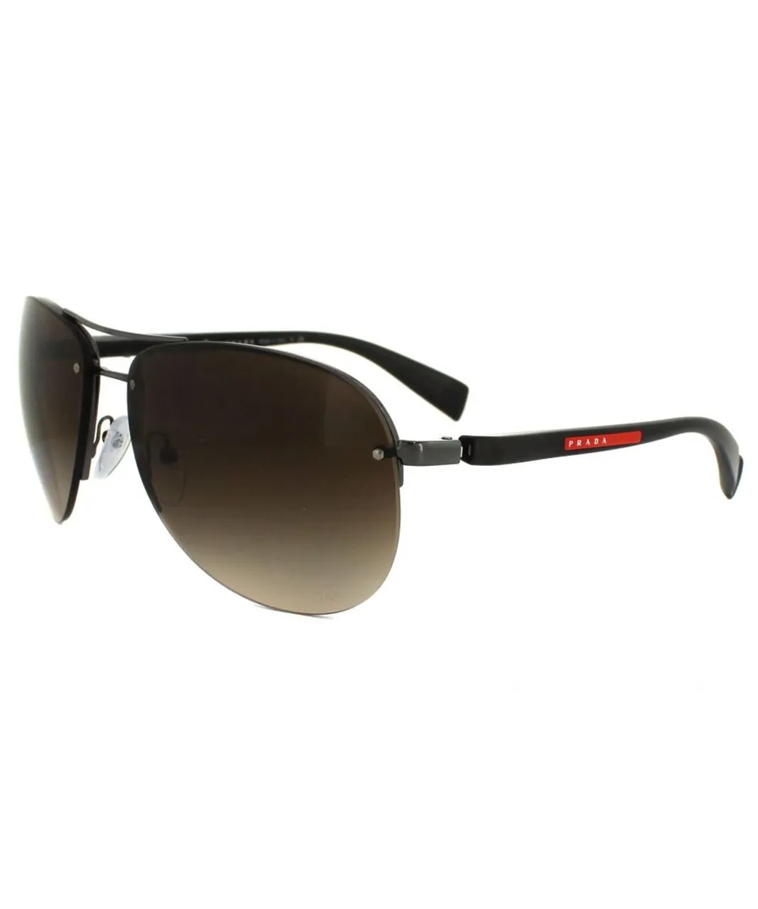 Prada Sport Mens Sunglasses 56MS 5AV6S1 Brown Gradient 65mm Metal - One