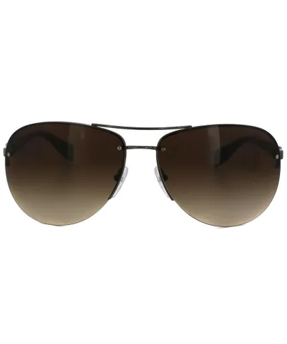 Prada Sport Mens Sunglasses 56MS 5AV6S1 Brown Gradient 65mm Metal - One