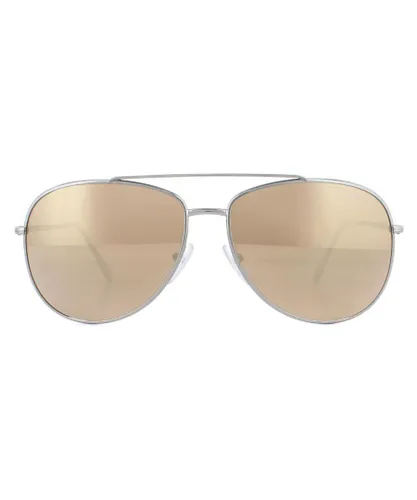 Prada Sport Mens Sunglasses PS 55US 5AVHD0 Gunmetal Dark Brown Gold Mirrored - Grey - One