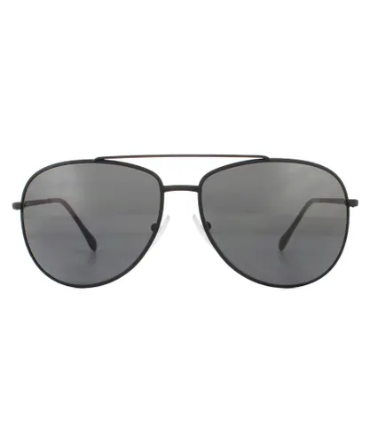 Prada Sport Mens Sunglasses PS 55US DG05S0 Black Rubber Grey Metal - One