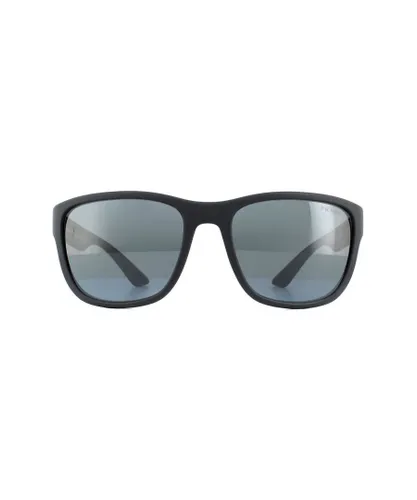 Prada Sport Mens Sunglasses PS01US UFK5L0 Grey Rubber Dark Mirror - One
