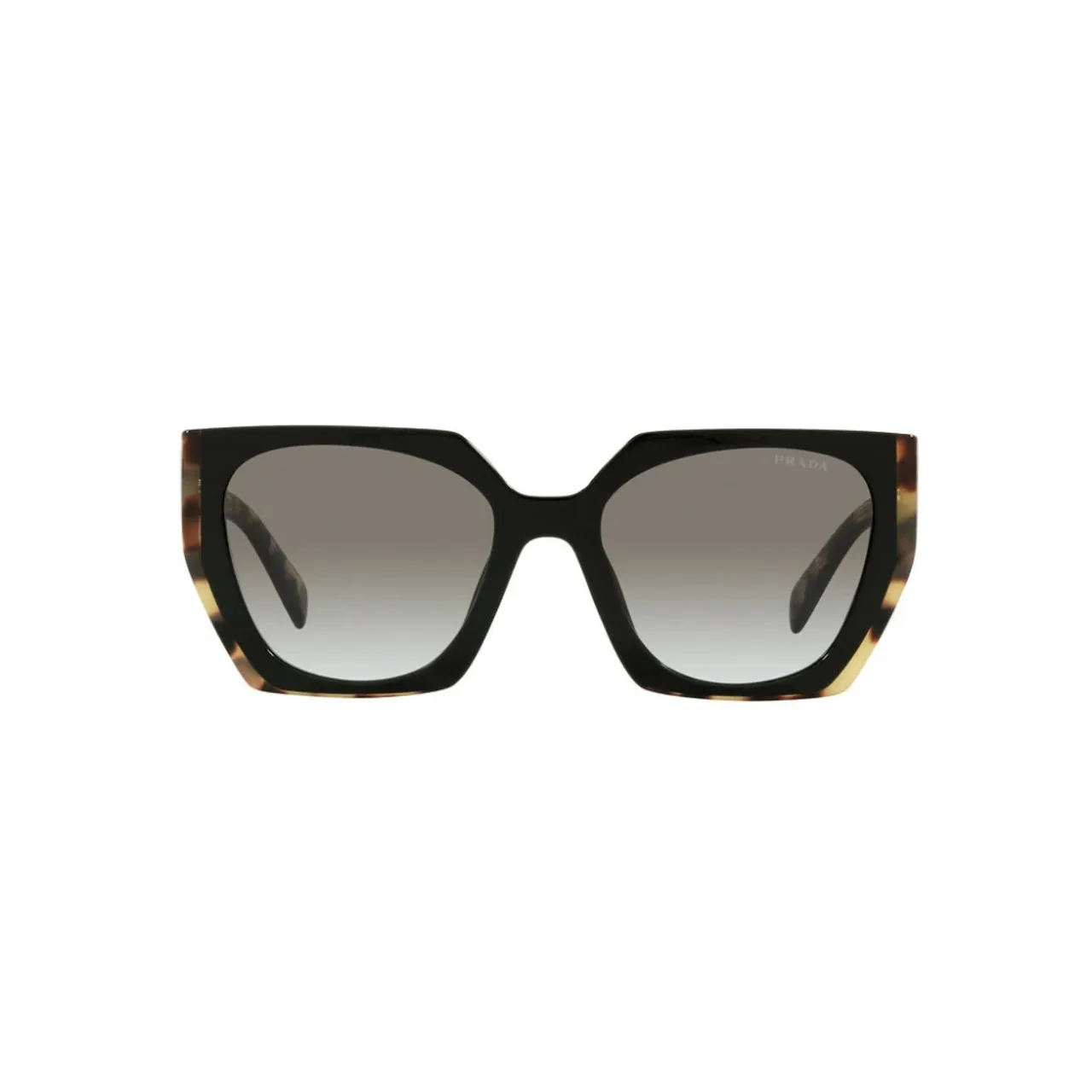 Prada , Square Black Sunglasses for Women ,Brown female, Sizes: