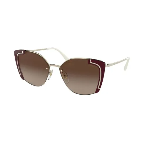 Prada , Stylish Aviator Sunglasses for Women ,Brown female, Sizes: