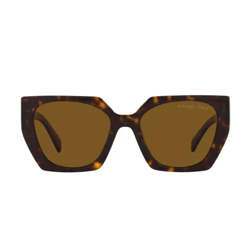 Prada , Stylish Oversized Sunglasses ,Brown female, Sizes: