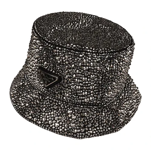 Prada , Stylish Sun Hat for Women ,Gray female, Sizes: