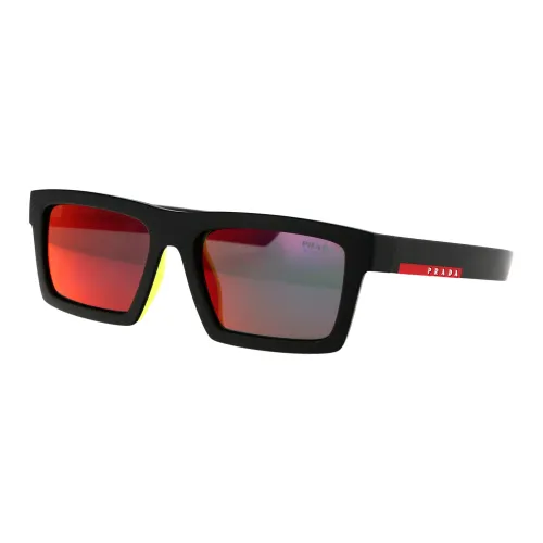 Prada , Stylish Sunglasses 0PS 02Zsu ,Black male, Sizes: