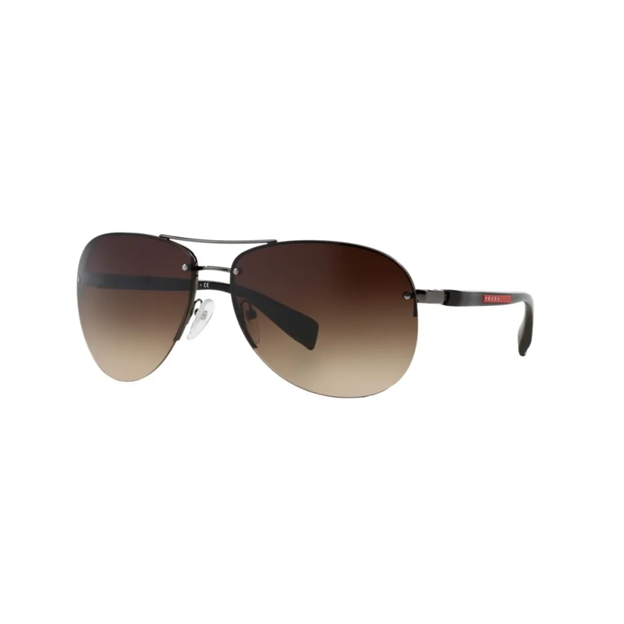 Prada , Stylish Sunglasses for Men ,Brown male, Sizes: