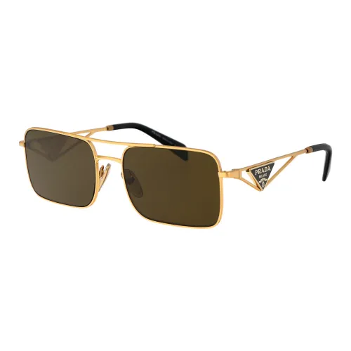 Prada , Stylish Sunglasses for Sunny Days ,Yellow female, Sizes: