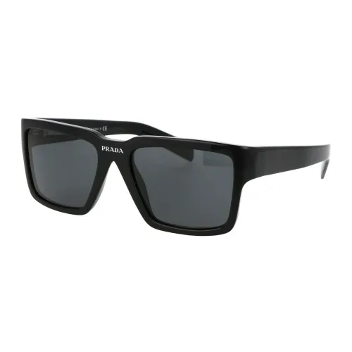Prada , Stylish Sunglasses with Unique Design ,Black male, Sizes: