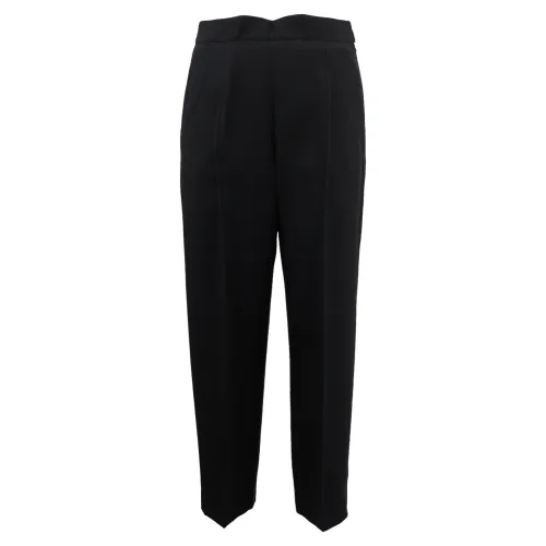 Prada , Virgin Wool Pants ,Black female, Sizes: