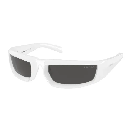 Prada , White/Dark Grey Sunglasses ,White male, Sizes: