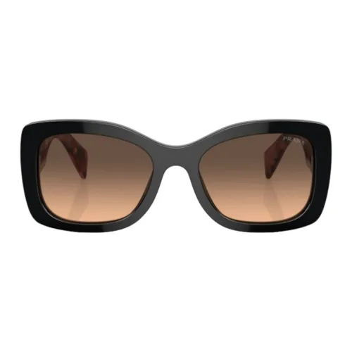 Prada , Women39 Oval Pillow Sunglasses ,Brown female, Sizes: