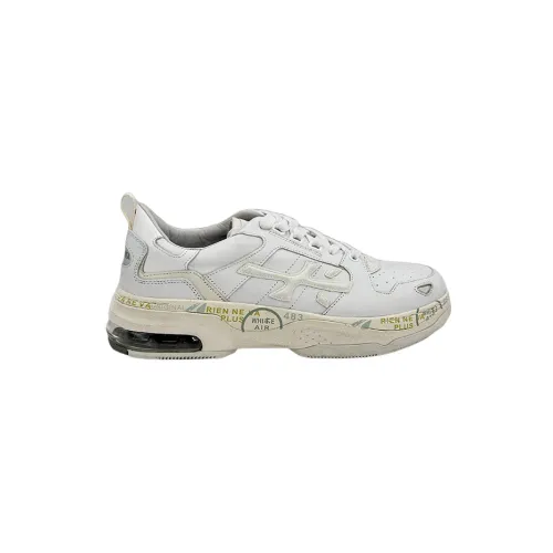 Premiata , Drake 299 Air Cushion White Leather Sneakers ,White male, Sizes: