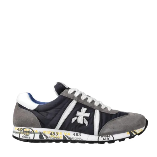 Premiata , Lucy Leather and Suede Sneakers ,Multicolor male, Sizes: