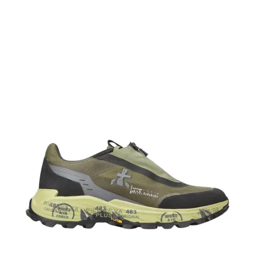 Premiata , Mick 6417 Suede and Technical Fabric Sneakers