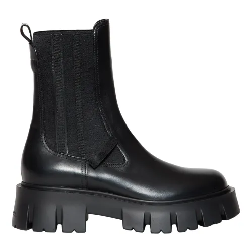 Premiata , Sophisticated Black Chelsea Ankle Boots ,Black female, Sizes: