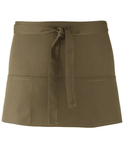 Premier Ladies/Womens Colours 3 Pocket Apron (Sage) - Grey - One Size