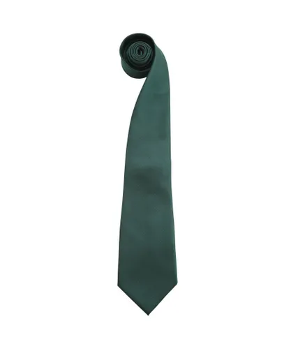 Premier Mens “Colours” Plain Fashion / Business Tie (Pack of 2) (Bottle) - Green - One