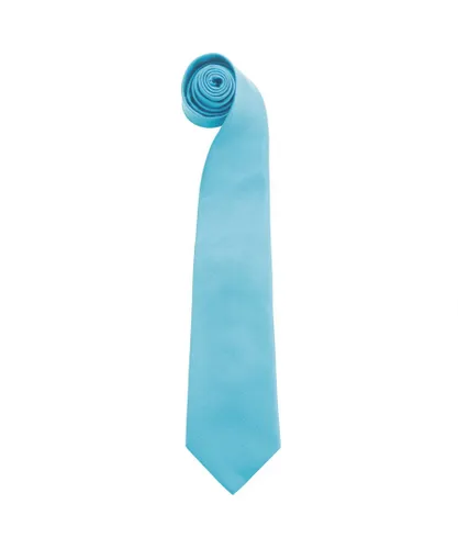 Premier Mens “Colours” Plain Fashion / Business Tie (Pack of 2) (Turquoise) - One