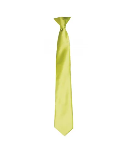 Premier Unisex Adult Satin Tie (Lime) - Green - One