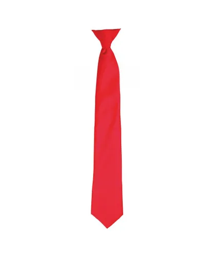 Premier Unisex Adult Satin Tie (Strawberry Red) - One