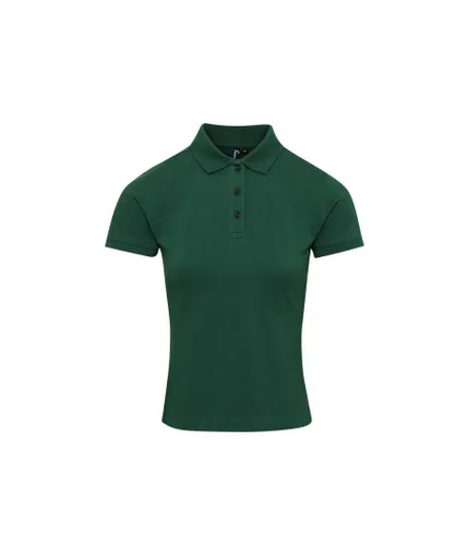 Premier Womens/Ladies Coolchecker Plus Polo Shirt (Bottle Green)