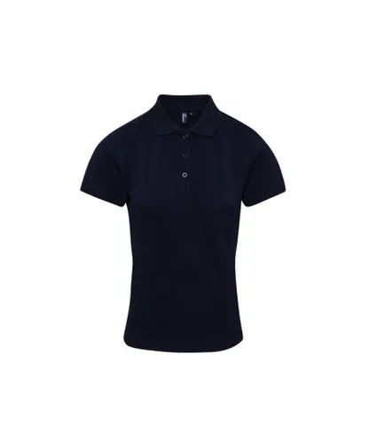 Premier Womens/Ladies Coolchecker Plus Polo Shirt (Navy)