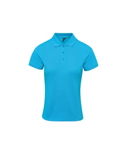 Premier Womens/Ladies Coolchecker Plus Polo Shirt (Turquoise)