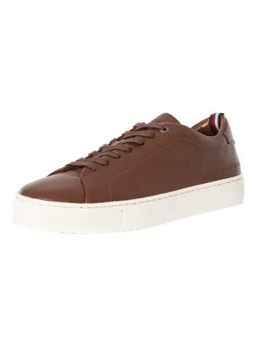 Premium Cupsole Grained Leather Trainers