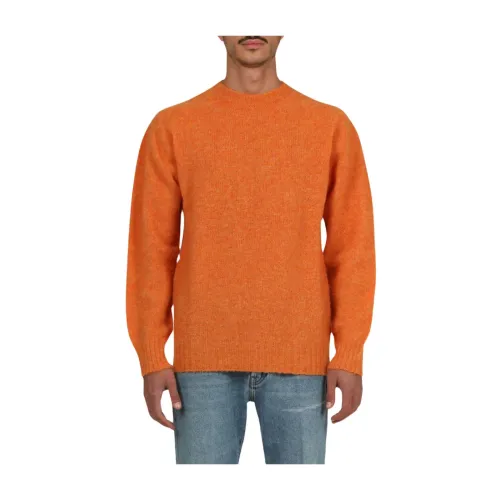 President's , Round-neck Knitwear ,Orange male, Sizes: