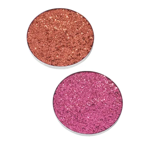 Pressed Glitter Duo Rose Gold; Cotton Candy