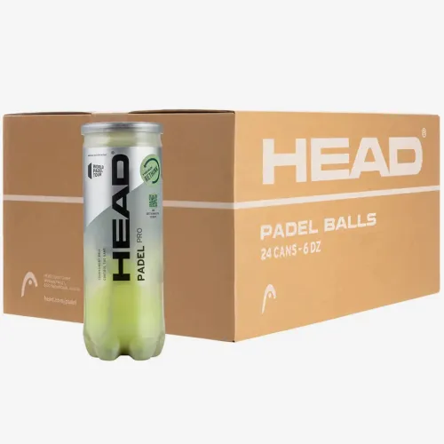 Pressurized Padel Balls Padel Pro Case Of 24 Tubes Of 3 Balls