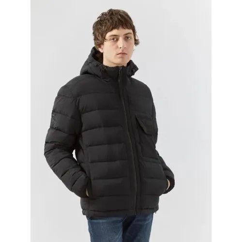 Pretty Green BLACK ORACLE QUILTED Jacket