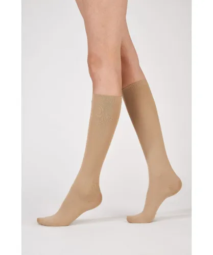 Pretty Polly Womens Legs On The Go 80 Denier Compression Sock - Natural - One