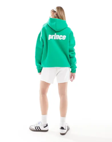 Prince branded back hoodie in bright green