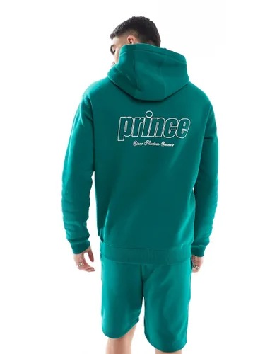 Prince co-ord logo back hoodie in dark green