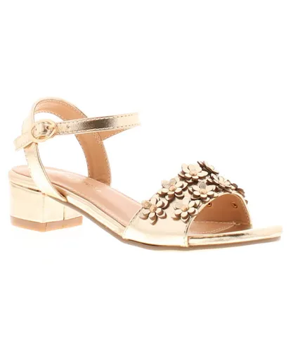 Princess Stardust Girls Sandals Younger Strappy Abby gold