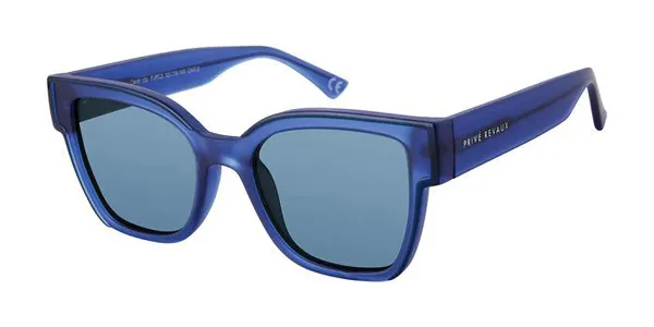 Privé Revaux CAROL CITY/S Polarized PJP/C3 Women's Sunglasses Blue Size 52