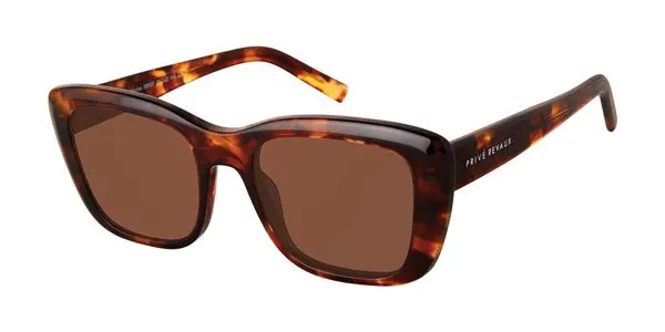 Privé Revaux LA NOCHE/S Polarized 086/SP Women's Sunglasses Tortoiseshell Size 54