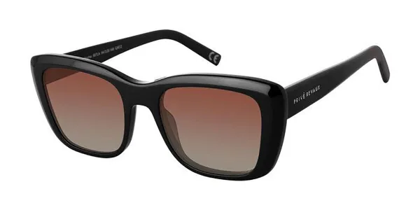 Privé Revaux LA NOCHE/S Polarized 807/LA Women's Sunglasses Black Size 54