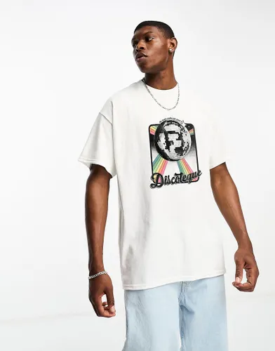 PRNT x ASOS Discoteque graphic t-shirt in white